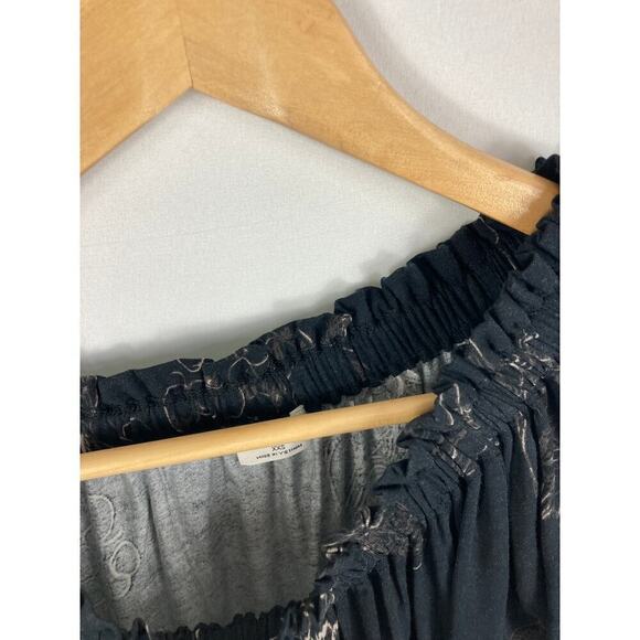 Aritzia Wilfred Off Shoulder Floral Print Blouse Size XXS - Picture 3 of 5